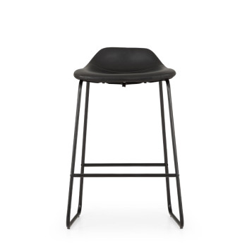 Vintage Tractor Seat Barstool, Black