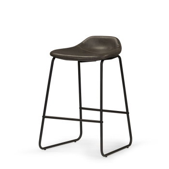 Vintage Tractor Seat Barstool, Grey