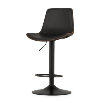 Vintage Gaslift Barstool, Black