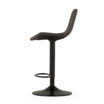 Vintage Gaslift Barstool, Black