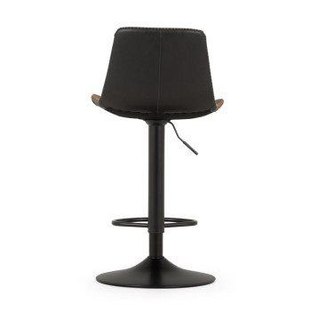 Vintage Gaslift Barstool, Black