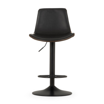 Vintage Gaslift Barstool, Black
