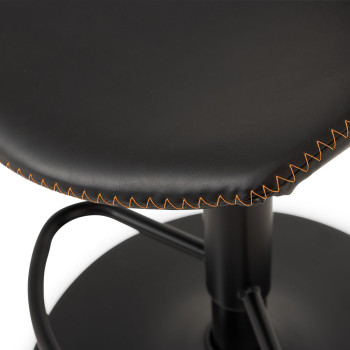 Vintage Gaslift Barstool, Black