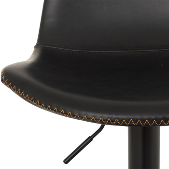 Vintage Gaslift Barstool, Black