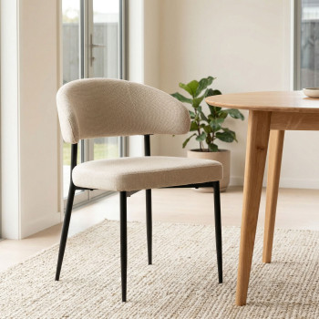 Whitly Dining Chair, Beige