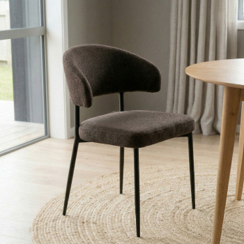 Whitly Dining Chair, Dark Brown