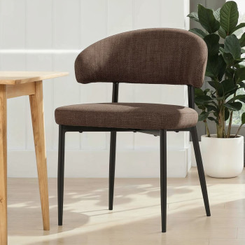 Whitly Dining Chair, Dark Brown