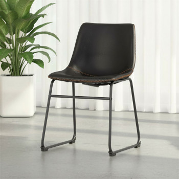 Vintage Dining Chair, Black