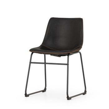 Vintage Dining Chair, Black