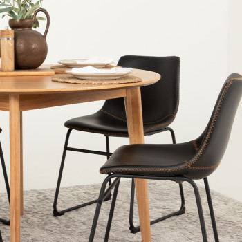 Vintage Dining Chair, Black