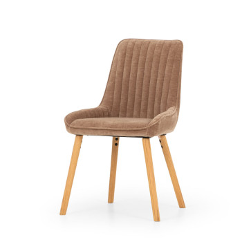 Parker Dining Chair With Oak Wood, Chocolate