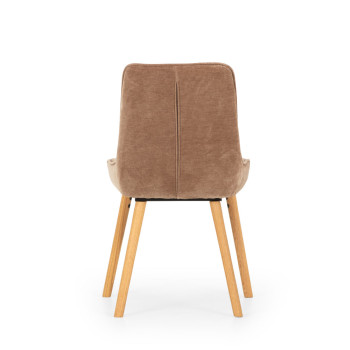 Parker Dining Chair With Oak Wood, Chocolate