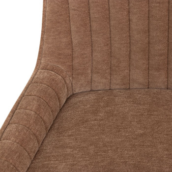 Parker Dining Chair With Oak Wood, Chocolate