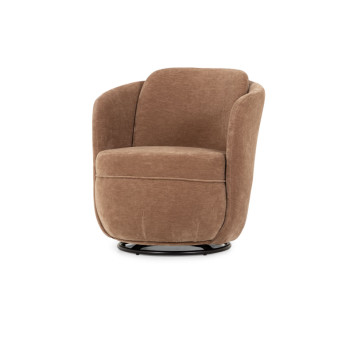 Hamner Swivel Chair, Chocolate