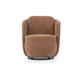 Hamner Swivel Chair, Chocolate