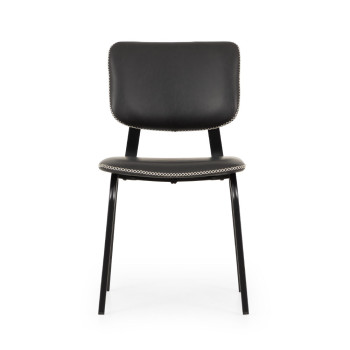 Vintage School Chair, Black