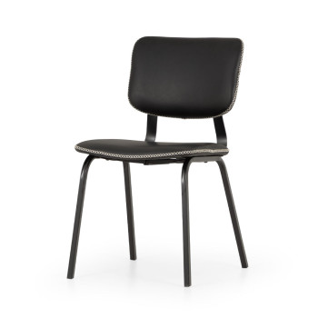 Vintage School Chair, Black