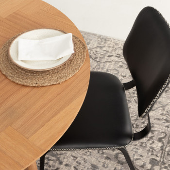 Vintage School Chair, Black