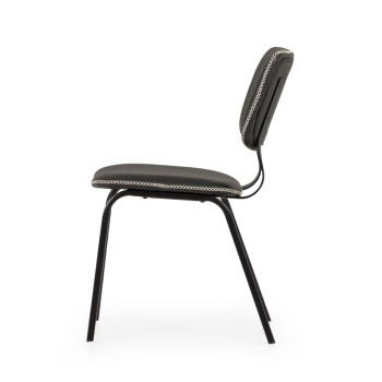 Vintage School Chair, Black