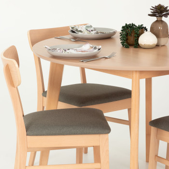Veno Round Dining Table - W110, Light