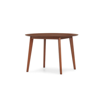 Veno Round Dining Table - W110, Walnut
