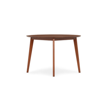 Veno Round Dining Table - W110, Walnut