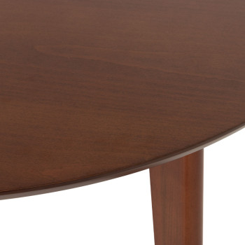 Veno Round Dining Table - W110, Walnut