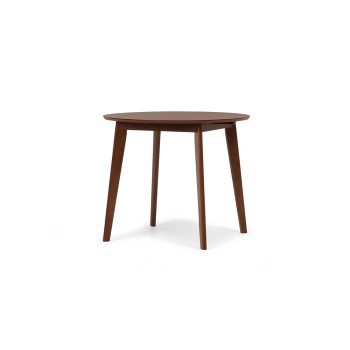 Veno Drop Leaf Round Dining Table - W60/90, Walnut