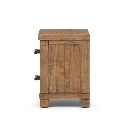 Industrial 2 Drawer Bedside