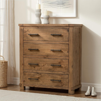 Industrial 4 Drawer Tallboy