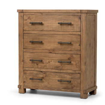 Industrial 4 Drawer Tallboy