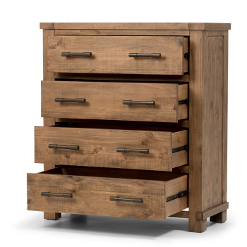 Industrial 4 Drawer Tallboy