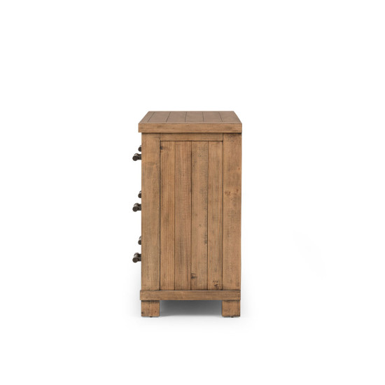 Industrial 6 Drawer Lowboy