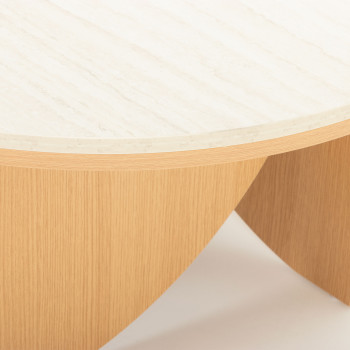 Isla Round Coffee Table KD, Light Oak