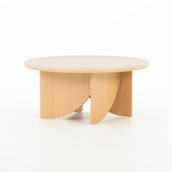 Isla Round Coffee Table KD, Light Oak