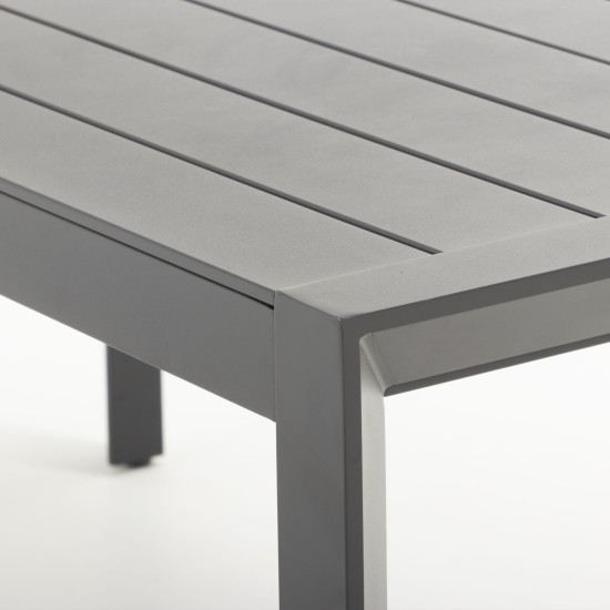 Antoni Outdoor Dining Table - W170, Gunmetal