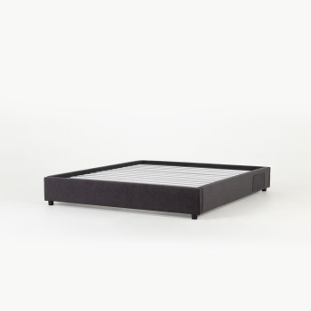 Elise King Bed Base, Charcoal
