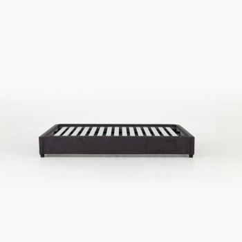 Elise King Bed Base, Charcoal