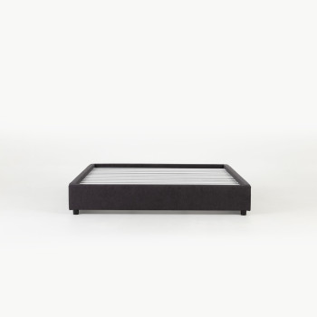 Elise King Bed Base, Charcoal