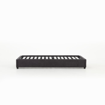 Elise King Single Bed Base, Charcoal