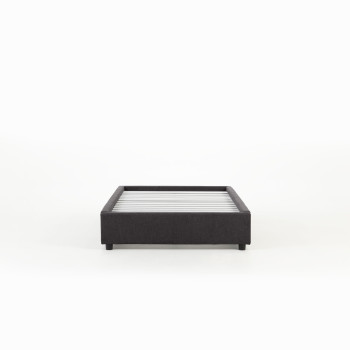 Elise King Single Bed Base, Charcoal