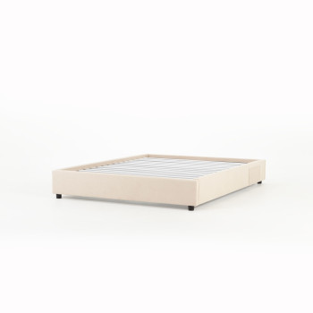 Elise Double Bed Base, Taupe