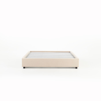 Elise Double Bed Base, Taupe