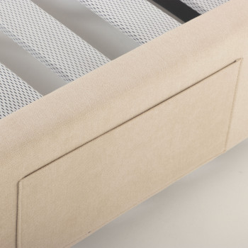 Elise Double Bed Base, Taupe