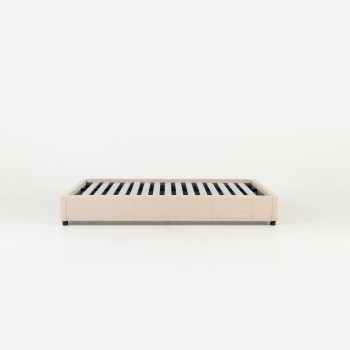 Elise King Bed Base, Taupe