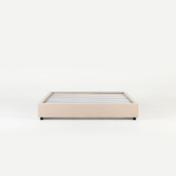 Elise King Bed Base, Taupe
