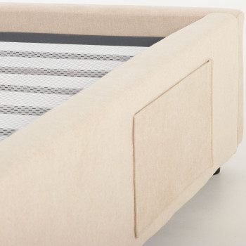 Elise King Bed Base, Taupe