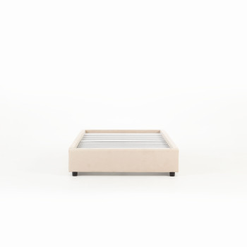 Elise King Single Bed Base, Taupe