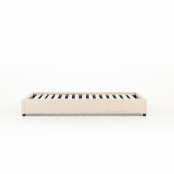 Elise King Single Bed Base, Taupe