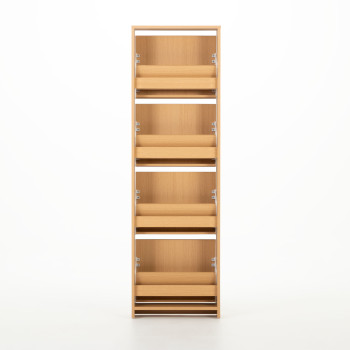 Kesia 4 Drawer Shoe Cabinet KD, Light Oak